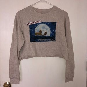 Disney sweater crop top